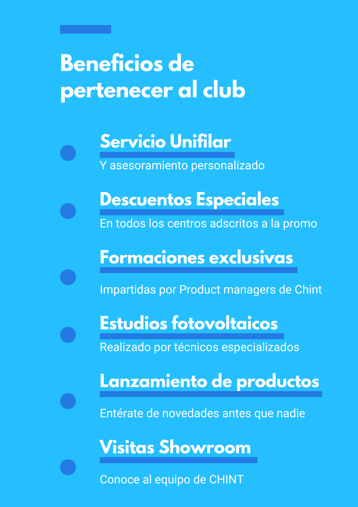 Beneficios club instaladores material eléctrico Chint